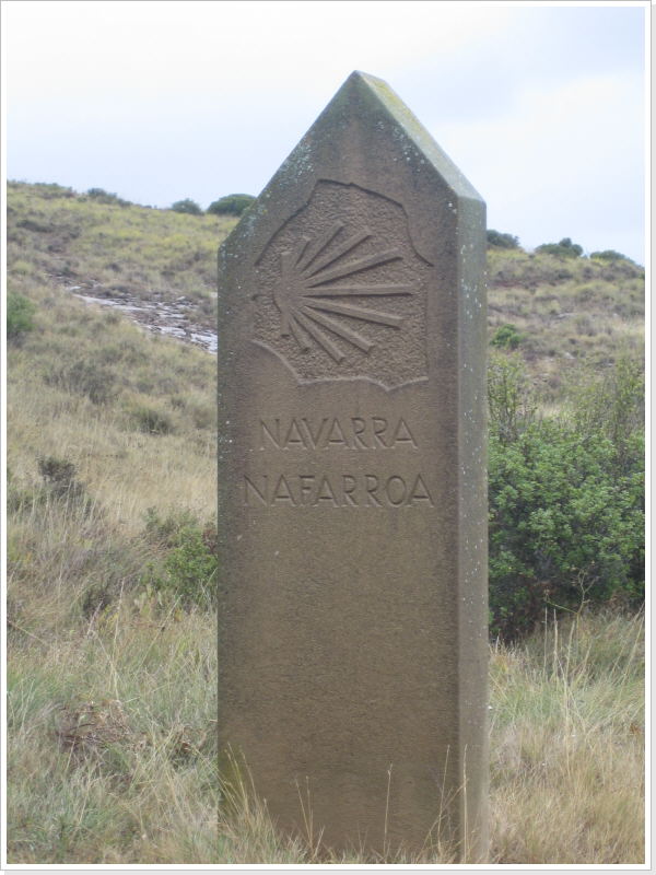 Grenzstein nach Nafarroa